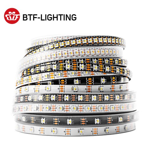 Imagen de Tira LED SK6812 RGBW 5V 4 en 1 con Control Individual, 1m, 4m y 5m, 30/60/144 LEDs, IP30, IP65, IP67, Ideal para Decoración Interior y Exterior