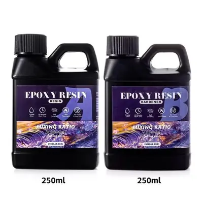Image de Kit Résine Époxy Transparente - Sans Bulles, Auto-Nivelante