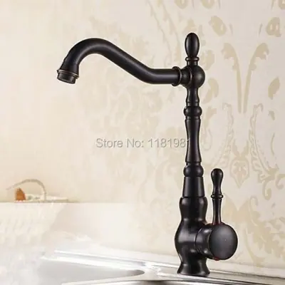 Image de Robinets de Cuisine Noir Bronze - Design Élégant & Fonctionnel