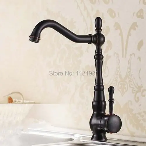 Image de Robinets de Cuisine Noir Bronze - Design Élégant & Fonctionnel