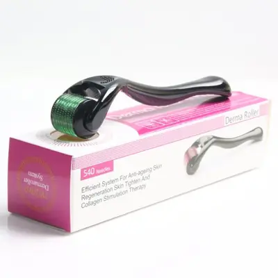 Image de Derma Roller 540 Broches - Croissance Barbe & Visage