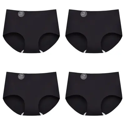 Image de Culottes Sans Couture en Soie Glacée - 4 Pièces Douces & Sexy