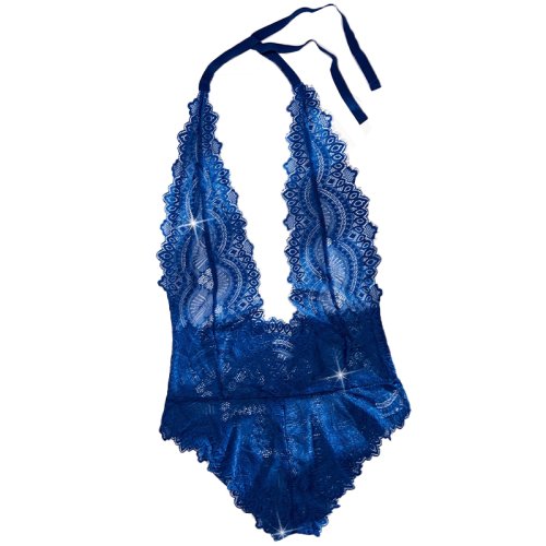 Immagine di Abbigliamento donna sexy in pizzo Body donna 2024 Nuova collezione Profondo scollo a V Prospettiva Biancheria intima senza schienale Corsetto intero Costume caldo