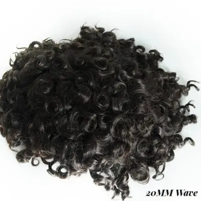 Image de Toupet Homme Cheveux Bouclés Naturels - Prothèse Durable