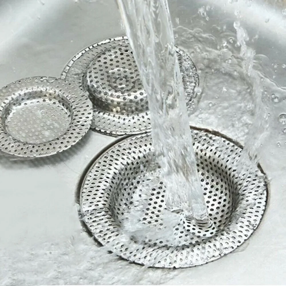 Immagine di Filtri per lavello dell'acqua Lavello Filtro a rete Utensile da cucina Scarico a pavimento per bagno in acciaio inossidabile Copertura per doccia Strumenti per tappo per capelli