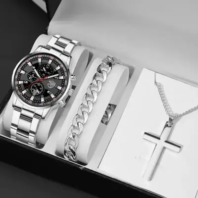 Image de Montre Homme Luxe Acier Inoxydable - Élégance & Précision