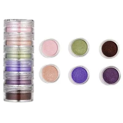 Image de 6 Couleurs de Pigments Nacrés pour Résine Époxy