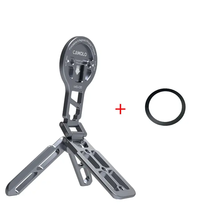 Image de Support Téléphone Magnétique MagSafe - Trépied Pliable pour iPhone & Huawei