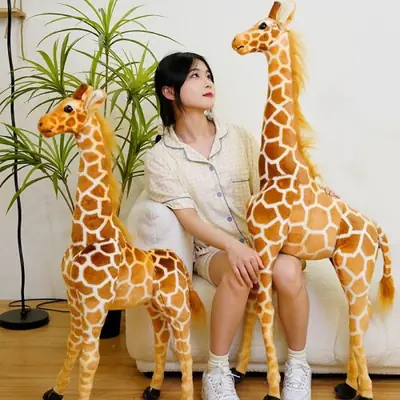 Image de Peluche Girafe Mignonne - Cadeau Idéal pour Enfants