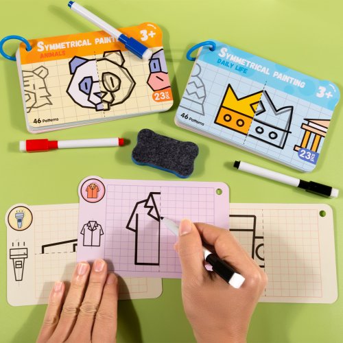 Image de Graffiti Effaçable - Jeu Éducatif de Dessin Symétrique