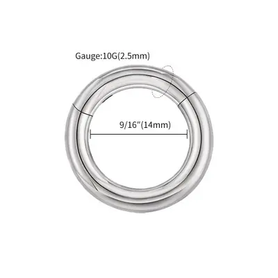Image de Boucle de nez en titane ASTM F136 - 6G, 8G, 10G