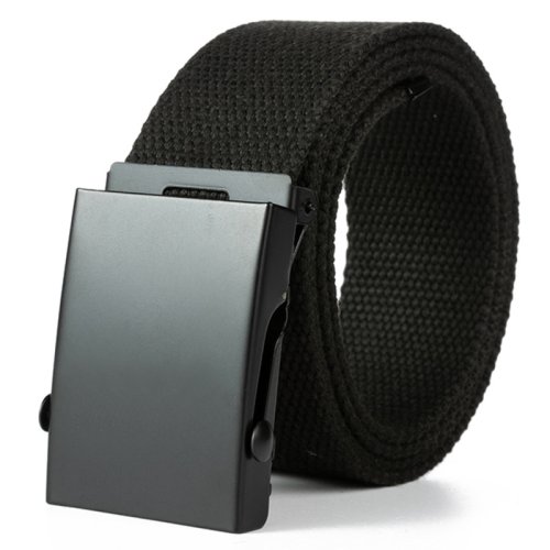 Zdjęcie Nowy męski pasek nowa moda unisex pas biodrowy dżinsy męskie dorywczo luksusowe płótno 3.8cm taśma w pasie Ceinture Femme