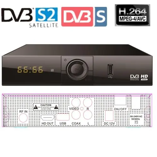 Image de Décodeur Satellite HD DVB-S2 avec Wi-Fi