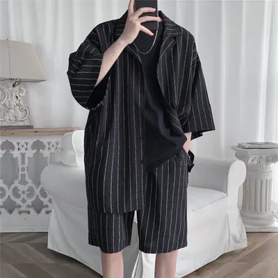 Image de Survêtement Coréen Homme 2 Pièces - Style Streetwear Été