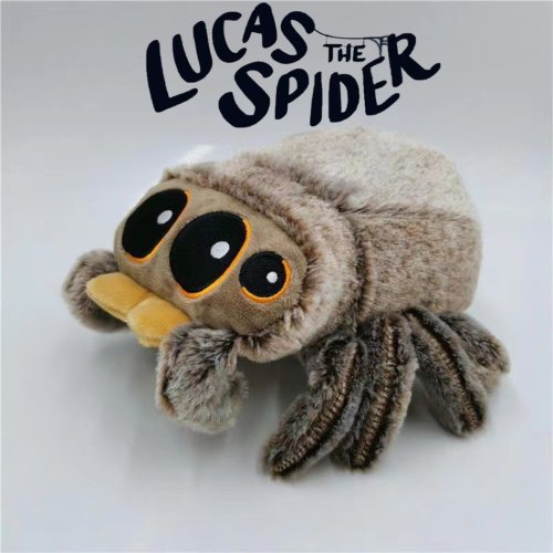 Imagen de Peluche de Araña Suave y Acogedora – Almohada Simulada de Little Lucas Negra, Juguete de Peluche para Niños, Decoración para Habitación de Juegos y Anime, Regalo Ideal para Niños