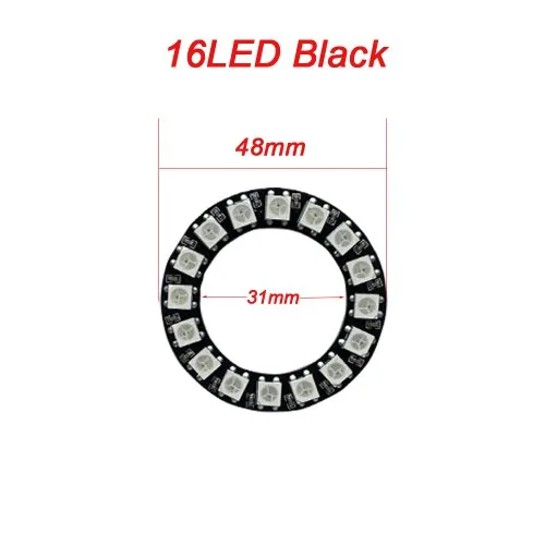 16 LED PCB nero