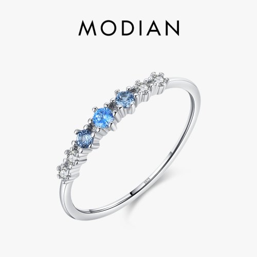 Imagen de Anillo de Plata 925 con Circonia Azul - Elegante y Moderno