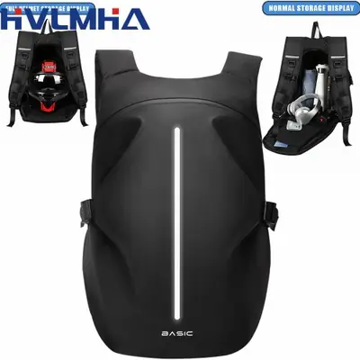 Image de Sac à Dos Moto Étanche Grande Capacité