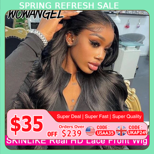 Zdjęcie Peruka z Włosami Ludzkimi HD Lace Front – Gęstość 250%, Body Wave