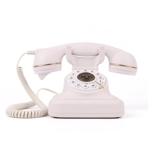 Imagen de CHEETA Teléfono antiguo Libro de audio para invitados de boda Teléfono antiguo Grabación decorativa Teléfono Libro de visitas de audio para boda