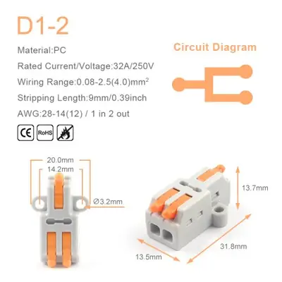 Image de Connecteur Rapide Universel 2-3 Broches - Compact & Pratique