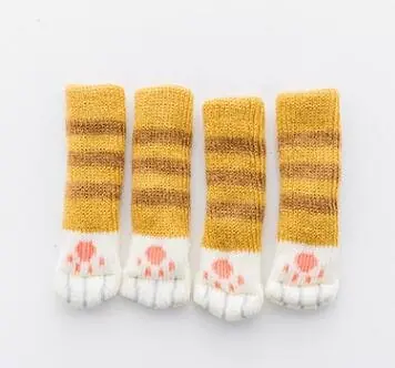 Image de Chaussettes Antidérapantes pour Pieds de Chaise - Lot de 4