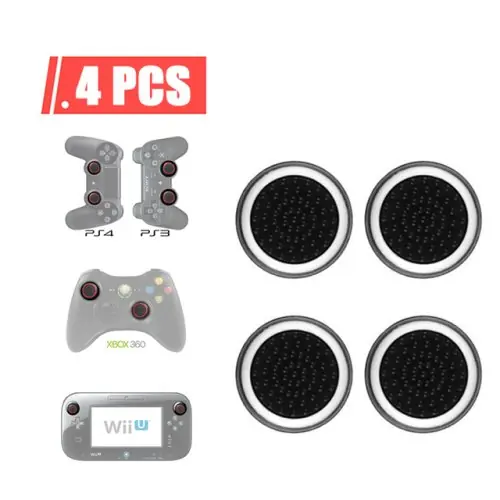 Image de Capuchons de Joystick en Silicone pour Manettes PS3, PS4, PS5, Xbox