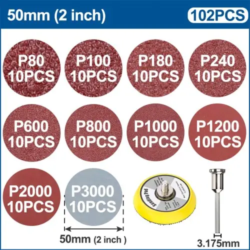 102pcs 2inch Set