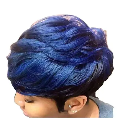 Image de Perruque Courte Bouclée Afro Synthétique