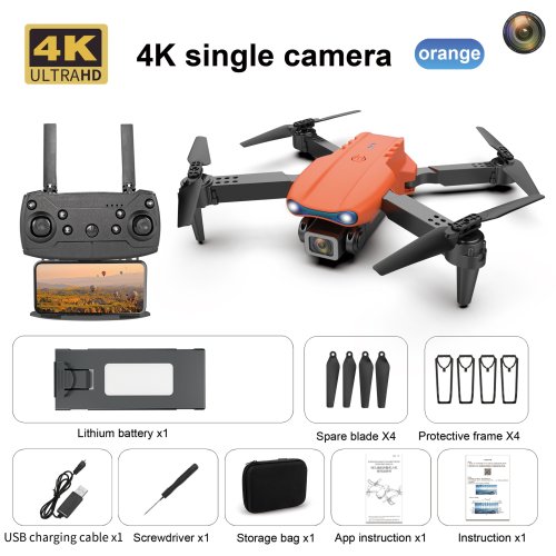 Imagen de Nuevo Mini drone E99 4K WIFI HD cámara FPV plegable RC fotografía aérea quadcopter juguete helicóptero regalo de vacaciones para niños
