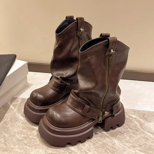 Image de Bottines Vintage Femme à Talons Plateforme