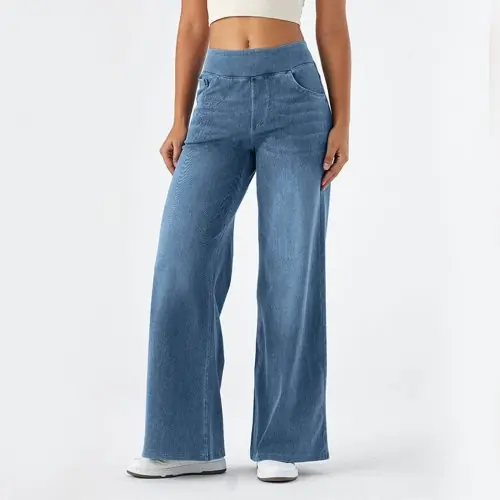 Image de Jean Baggy Femme - Coupe Cintrée & Jambes Larges