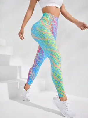 Image de Legging Yoga 3D Sans Couture Taille Haute