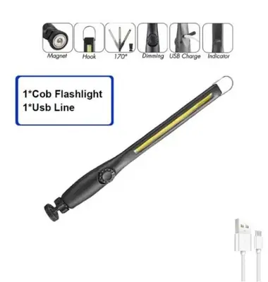 Image de Lampe de Travail LED Portable avec Magnétique - Rechargeable & Gradation Continue