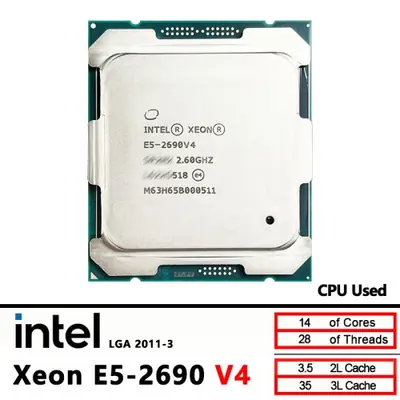 Image de Intel Xeon E5-2690 v4 - Processeur 14 Cœurs 2.6 GHz