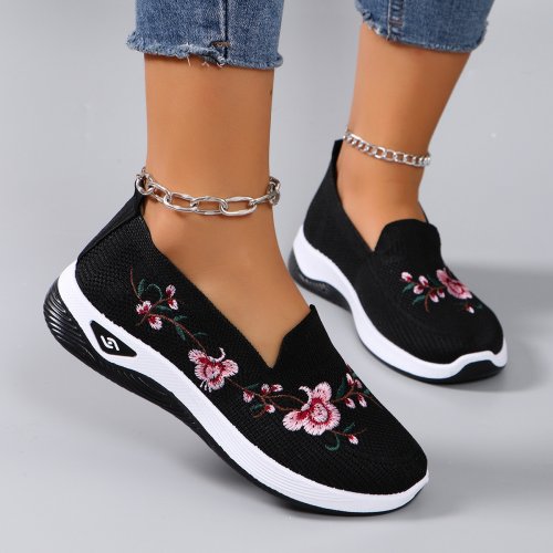 Imagen de Zapatos Deportivos para Mujer Primavera y Otoño: Transpirables, Ligeros y Antideslizantes - Calzado Casual de Moda con Diseño de Mocasín