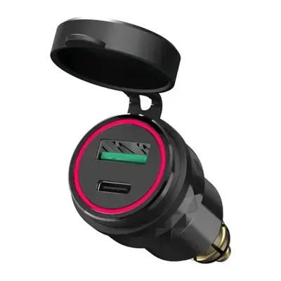Image de Chargeur USB Rapide Étanche pour Moto 30W