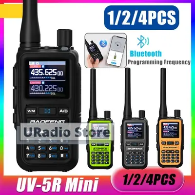 Image de Talkie-Walkie Baofeng UV-5R Mini - 999 Canaux, Bluetooth & USB-C