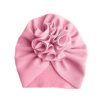 Image de Turban Fleur Bébé - Chapeau Doux pour Nouveau-Né