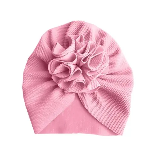 Image de Turban Fleur Bébé - Chapeau Doux pour Nouveau-Né