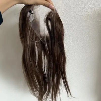 Image de Toppers de Cheveux Humains Pleine Dentelle Frontale