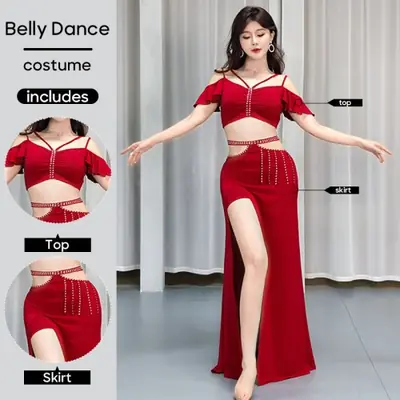 Image de Costume de Danse du Ventre 2 Pièces Femme