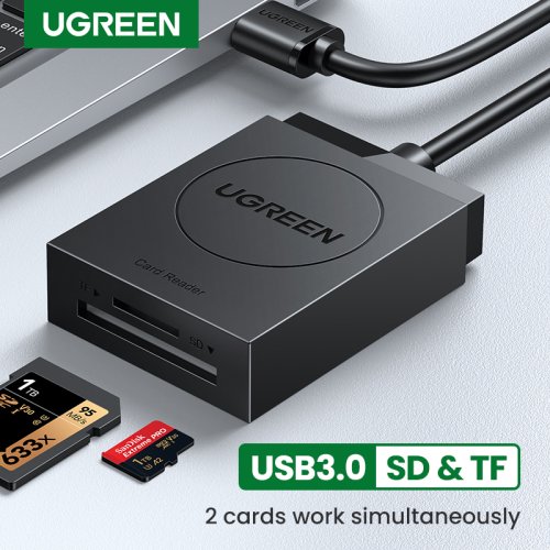Imagen de Lector de Tarjetas USB 3.0 Ugreen - Alta Velocidad para SD y Micro SD