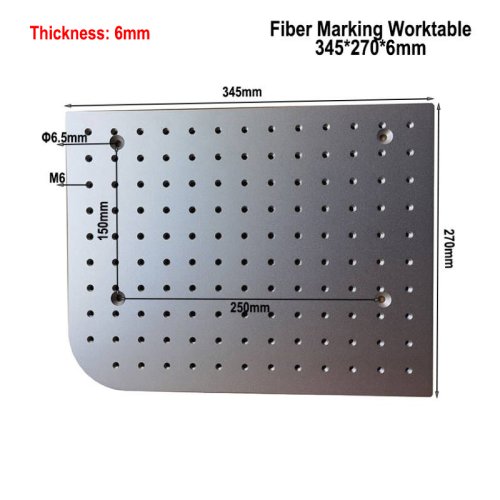 Afbeelding van 320x280mm/345x270mm Fiber Markering Werktafel Aluminium Werkplatform voor DIY Fiber en Co2 Laser-markering Machine Laser Onderdelen