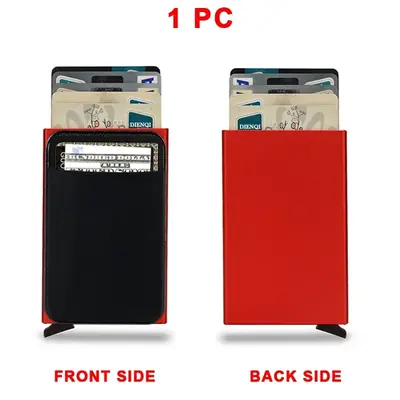 Image de Portefeuille RFID Métal Mince - Protection Anti-Pickpocket