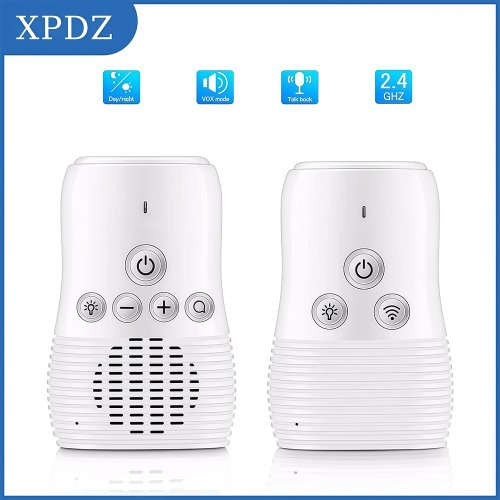 Immagine di Baby Monitor Wireless 2.4 GHz con Audio Bidirezionale, Piccolo Babyphone Portatile con Batteria Ricaricabile e Funzione Citofono per Sorveglianza Domestica