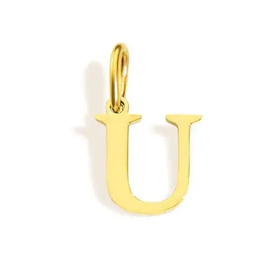 Image de Pendentif Lettres Alphabet 10mm - Bijoux DIY en Acier Inoxydable