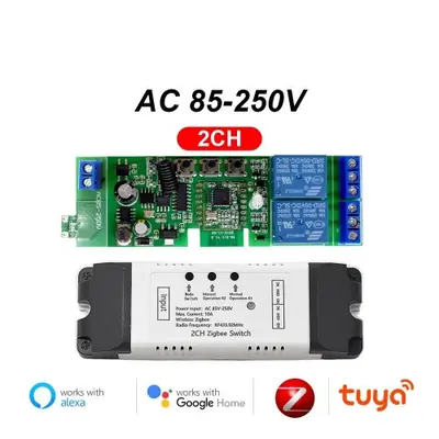 Image de Module Relais Zigbee 4 Canaux - Contrôle Intelligent avec Alexa