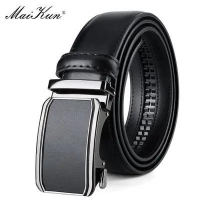 Image de Ceinture Homme Cuir Cliquet - Noir & Marron