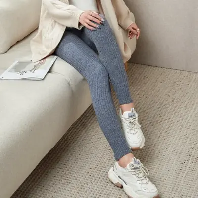 Image de Leggings en laine mérinos chauds et élégants